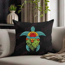 Tropical Turtle Embroidery Design