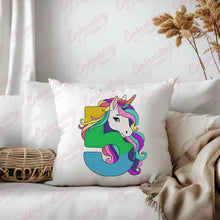 Unicorn Number 5th Birthday Embroidery Design