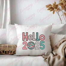 Hello 2025 Embroidery Design