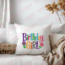 Birthday Girl Colorful Embroidery Design for Women