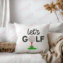 Let's Golf Machine Embroidery Design