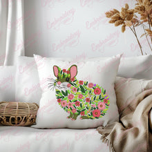 Tropical Leaves And Flowers Chinchilla Embroidery Design