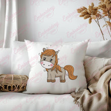 Cute Cartoon Horse Embroidery Design