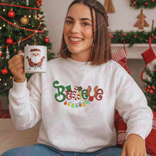 Believe Christmas Embroidery Machine Design