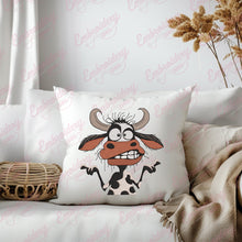 Crazy Cow Embroidery Design