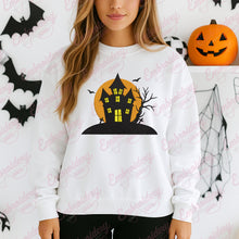 Halloween Haunted House Embroidery Design