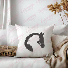 Horse With Young Lady Embroidery Design