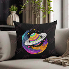 Neon Saturn Embroidery Design