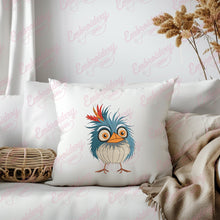 Crazy Bird Cartoon Embroidery Design Instant Download