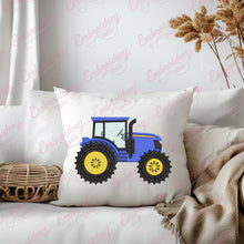 Blue Farm Tractor Embroidery Design
