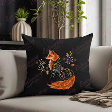Floral Fox Embroidery Design