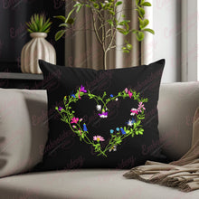 Heart Frame with Flowers Embroidery Design
