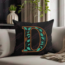 Floral Alphabet Letter D Embroidery Design