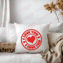 I Love You Valentine's Day Embroidery Design