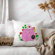 Pink Camera Embroidery Design