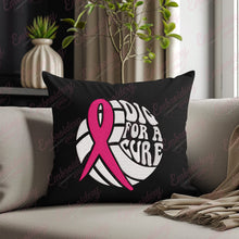 Dig For Cure Ribbon Volleyball Breast Cancer Embroidery Design