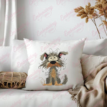 Crazy Dog Embroidery Design