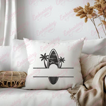 Surfboard Logo Icon Embroidery Design