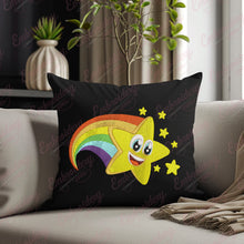 Smiling Star With Rainbow Embroidery Design