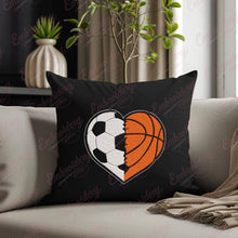 Soccer Basketball Ball Heart Embroidery Design
