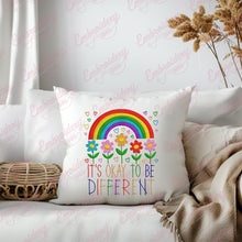 It's ok to Be Different Autism Embroidery Design