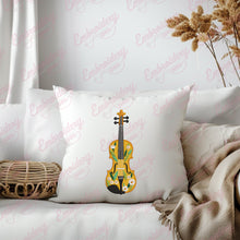 Violin Music Instrument Embroidery Design