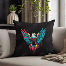 Colorful Flying Eagle Embroidery Design
