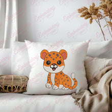 Funny Leopard Embroidery Design
