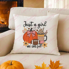 Just A Girl Who Loves Fall Embroidery Design