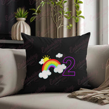 Rainbow Birthday Number 2 Embroidery Design