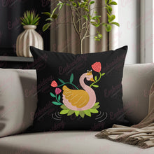 Flower Crown Swan Embroidery Design