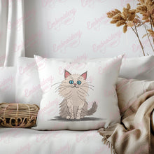 Persian Cat Embroidery Design