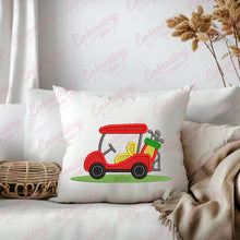 Golf Cart Embroidery Design