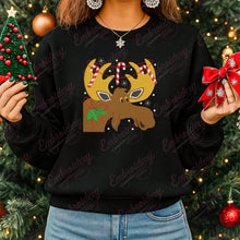 Christmas Moose Embroidery Design