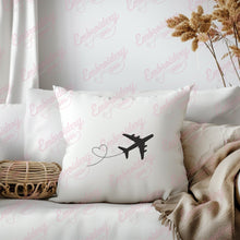 Flying Airplane Embroidery Design