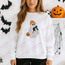 Ghost With Cat Halloween Embroidery Design