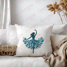 Floral Dancing Girl Embroidery Design