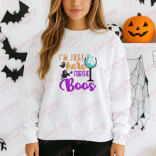 Here For The Boos Funny Halloween Party Embroidery Design