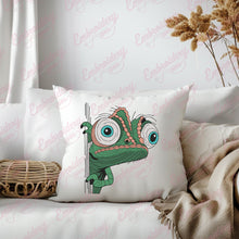 I Peeking You Lguana Embroidery Design