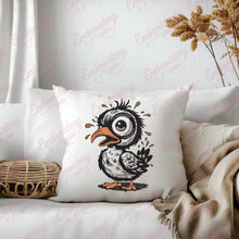 Funny Bird With Big Eye Embroidery Design