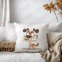 Playful Puppy Crazy Dog Embroidery Design