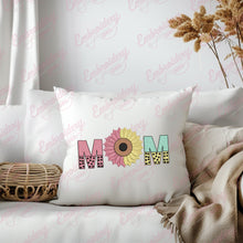 Mom Sunflower Brown Machine Embroidery