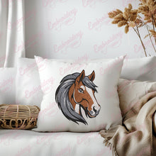 Cute Horse Head Embroidery Design
