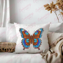 Colorful Butterfly Embroidery Design