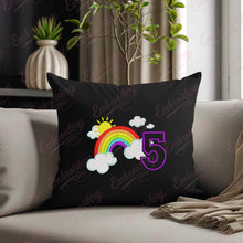 Rainbow Birthday Number 5 Embroidery Design