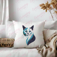Contemporary Kitty Cat Embroidery Design