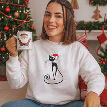 Christmas Black Cat Embroidery Design