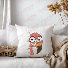 Happy Pink Flamingo Bird Embroidery Design