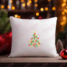 Christmas Tree Lights Embroidery Design
