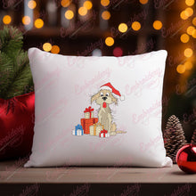 Christmas Gift Giving Pup Embroidery Design